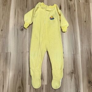 Paddington Vintage 90’s Footie Pajamas Gender Neutral Baby Toddler 2T